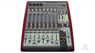 XENYX UFX1204 Analog Mixer and Multichannel USBFirewire Interface [upl. by Aniloj]