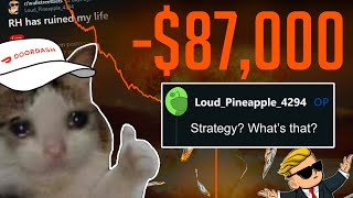 DoorDasher Loses Life Savings And Blames Robinhood…  WallStreetBets Biggest Trades [upl. by Aimar]