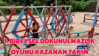 Survivor All Star 1 Bireysel Dokunulmazlık Oyunu Kazanan Takım [upl. by Eyahc]