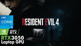 Resident Evil 4 on RTX 3050 Laptop  I5 11300H  Asus TUF Dash F15 [upl. by Eelirak825]