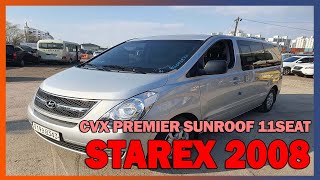 USEDCAR BUSYMAN Autos usados en corea STAREX SUNROOF PREMIER 11SEAT SILVER KMJWAH7JP8U 046832 [upl. by Erodeht]