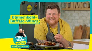 Vegan kochen mit Timo Vegane BlumenkohlBuffaloWings [upl. by Conrade]