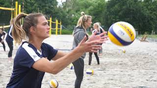 Odense Håndbold på beachvolleybanen [upl. by Yoral]