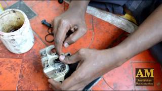 Motorcycle Disc Brake Overhaul  TVS Apache RTR  Disc brake Oil Change  Renew  DIY  BIKE [upl. by Iila487]