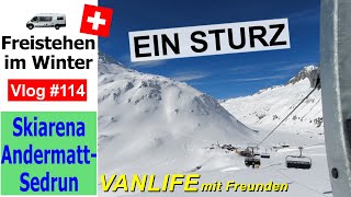 114 Uri Trip  Skiarena AndermattSedrun in der Schweiz  Ein Traumtag auf dem Snowboard [upl. by Soracco]