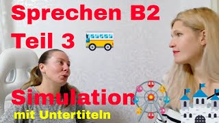 MÜNDLICHE PRÜFUNG TELC DEUTSCH B2 B2 Sprechen Teil 3 gemeinsam etwas planen Problemlösung [upl. by Annairam214]