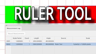 Photoshop Tutorial  RULER TOOL and How To Use [upl. by Tullusus]