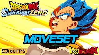 Vegeta Super Moveset DRAGON BALL Sparking ZERO  4K 60FPS [upl. by Yahsal]