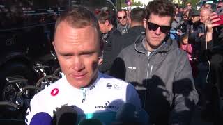 Christopher Froome  interview before the start of Vuelta a Andalucia 2018 [upl. by Tillford51]