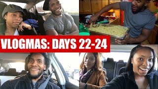 Vlogmas Days 2224  Road Trip Hair Emergency amp Cooking for Christmas [upl. by Ahsimot164]