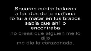 antonio aguilar  sonaron 4 balazos letra HD [upl. by Ayk]