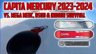 Capita Mercury 20232024 Snowboard Review vs Mega Mer BSOD and Indoor Survival [upl. by Llenehc]