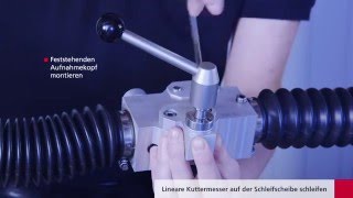 S 200 – Lineare Kuttermesser auf der Schleifscheibe schleifen [upl. by Scheider90]