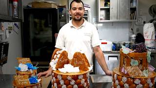 Solo Pastry Chef Spends 5 Hours Making This Epic Wedding Choux Pastry  Alone [upl. by Kinny]