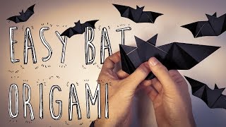 Origami EASY BAT for kids Riccardo Foschi [upl. by Chandless]