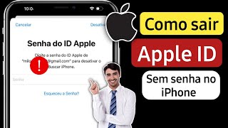 Como Remover APPLE ID do iPhone SEM SENHA em 2024 [upl. by Sancho]