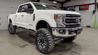 2021 F250 Tremor with 7quot BDS lift on 37quot Mud Grapps [upl. by Tacita]