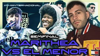 SEMIFINAL  MARITHEA VS EL MENOR 🤯 FMS INTERNACIONAL HISTÓRICA  EL HEREDERO VS LA REINA😱 [upl. by Ecirtal801]