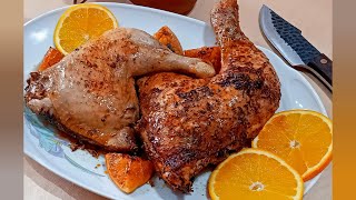 The best oven baked chicken with orange and spices 🔥 Easy fast tasty and juicy italian recipe [upl. by Khano464]