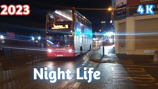 Alum Rock Road Birmingham  Night Life 2023  4 KHD  4K UHD 60fps [upl. by January]