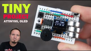 Tiny Project  Countdown timer Attiny85  64x32 OLED and datacute library [upl. by Eiramnaej]