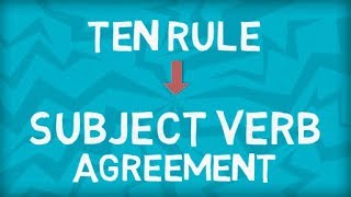 Subject Verb Agreement  Ten Important Rules  Part 3 [upl. by Kaden206]