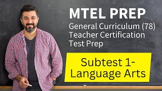 MTEL General Curriculum 78 Test Prep Study Guide Subtest 1 Language Arts [upl. by Haek]