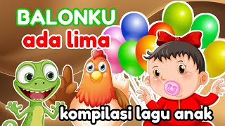 CicakCicak Didinding Balonku Ada Lima Lagu Populer Anak Anak KAMILAKIDS2024 [upl. by Buseck336]