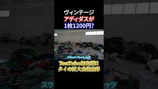 【古着仕入れ】ヴィンテージアディダスが1枚1200円⁉︎ YouTube初公開のタイの巨大古着倉庫‼︎ 古着仕入れ 古着屋 古着倉庫 [upl. by Hanforrd991]