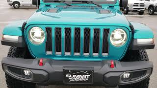 2020 JEEP WRANGLER JL UNLIMITED 4 DOOR RUBICON BIKINI BLUE WALK AROUND REVIEW SOLD 20J39 SUMMITAUTO [upl. by Kalikow]