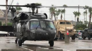 Black Hawk Take Off from parking lot [upl. by Aleak123]