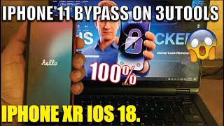 IPHONE 11 ACTIVATION LOCK BYPASS ON 3UTOOLS  ICLOUD REMOVE IOS 18 [upl. by Philander249]