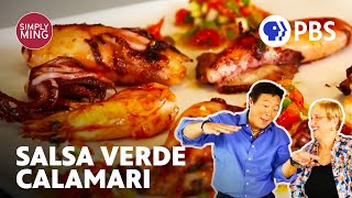 Grilled and Fried Calamari with Lidia Bastianich  Simply Ming  Full Episode [upl. by Hooper]