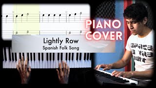 2 Lightly row  Piano Cover  PARTITURA  CASIO Song book [upl. by Yona329]