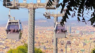 Riding Teleferic De Montjuic  360 Degree  5k  VR Experience [upl. by Linad]