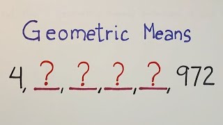 How to Find the Geometric Means Geometric Sequence  Grade 10 Math [upl. by Yelah]