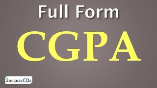 CGPA full Form  What is CGPA How to calculate CGPA [upl. by Nonnaihr132]