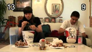 KFC 20 Piece Bucket Eating Challenge [upl. by Doscher]