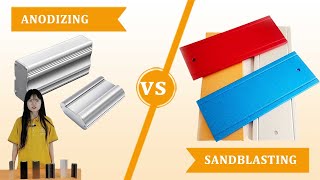 Anodizing VS Sandblasting Aluminumwellste [upl. by Anahpets]