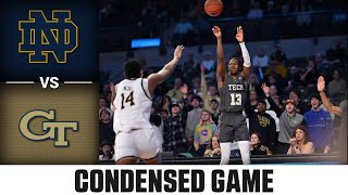 Notre Dame vs Georgia Tech Condensed Game  202324 ACC Men’s Basketball [upl. by Niriam]