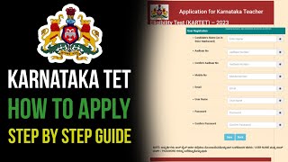 How to apply Karnataka TET Exam 2023  KAR TET 2023 Notification Out  TET Kar  KTET JS Kannada [upl. by Lebiram]