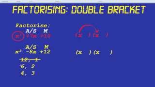 Factorising Double Bracket [upl. by Magdalene539]