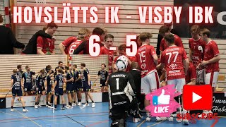 Highlights Hovslätts IK  Visby IBK InnebandyFloorball [upl. by Edra]