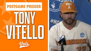 Tennessee Baseballs Tony Vitello Kirby Connell and Hunter Ensley react to 116 win over Evansville [upl. by Easton172]