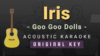 Iris  Goo Goo DollsAcoustic Karaoke [upl. by Corbett]