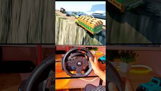 💀 Death road euro truck simulator 2 steering wheel gameplay shorts [upl. by Angid]