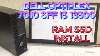 DELL OPTIPLEX 7010 SFF I5 13500 RAM SSD INSTALL [upl. by Ovatsug265]