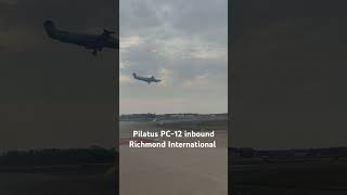 Pilatus PC12 inbound Richmond International [upl. by Suoivatco196]