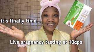 Live pregnancy test  clomid cycle  Ttc [upl. by Ignaz]