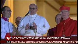 PAPA FRANCESCO I  ELEZIONE DEL 1332013 da RAI 2 [upl. by Muna245]